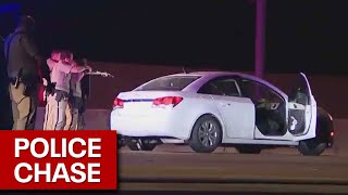 Troopers use grappler to stop car during pursuit on I10 [upl. by Clio]