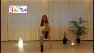 Stoelyoga ♥ 10 min mindful stretch amp meditatie – yoga voor senioren beginners bureauwerkers [upl. by Barb]