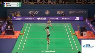 Badminton Toma Junior POPOV VS Nhat NGUYEN QF HYLO OPEN 2024 [upl. by Trembly]