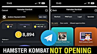 Fix✅ Hamster Kombat Not Opening Telegram  Telegram Hamster Kombat Not Opening 2024 [upl. by Doroteya]