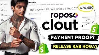 Dropshipping Earning Revealed 💰  Roposo Clout Payment Proof  Shopify Earning Proof [upl. by Ahseenal]