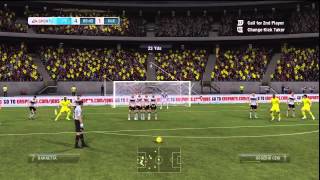 FIFA 12  Goalkeeper Rogerio Ceni FK Goal [upl. by Adlog]