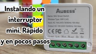 instalando interruptor mini wifi de manera rápida y en pocos pasos [upl. by Namwen]