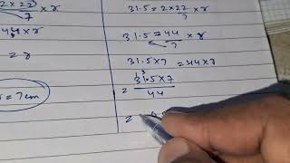 FIND THE RADIUS OF CIRCLE WITH THE FOLLOWING CIRCUMFERENCE [upl. by Montano]