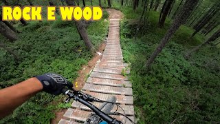 Un trail da enduro ROCK E WOOD Cervinia Bike park [upl. by Ylirama]