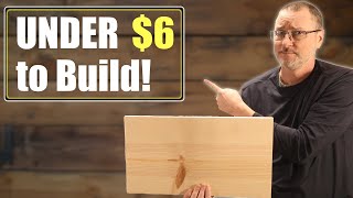 Small Woodworking Project For Beginners  Inexpensive Build [upl. by Azzil]