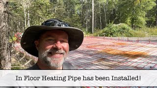 Building the Shop  Part 31  In Floor Heating Pipes and Elbows [upl. by Ver984]