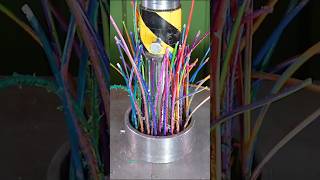 Crushing Candles and Crayons With Hydraulic Press hydraulicpress crushing satisfying [upl. by Nahtad]