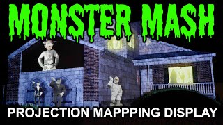 Monster Mash Halloween House Projection Mapping Live Display [upl. by Carbo]