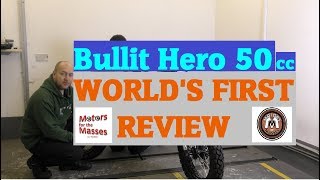 Bullit Hero 50cc WORLD FIRST REVIEW [upl. by Atazroglam]