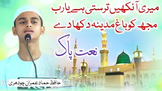 Meri aankhen tarasti hai yarab mujhko bage madina dikha de  Zafiz Hammad Imran Chaudhari naatpak [upl. by Anastice315]