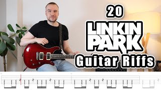 20 Linkin Park Guitar Riffs with Tabs [upl. by Notniuq]