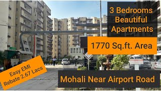 3 BHK Flat Gated Society Near Chandigarh Mohali [upl. by Bloomer793]