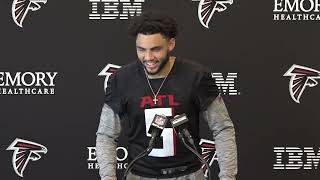 Now an Atlanta Falcons Veteran Drake London Pleased with New Faces [upl. by Josias]