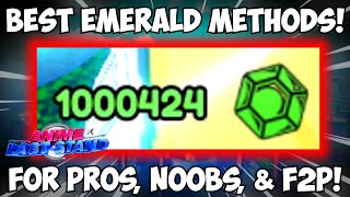 Best Emerald Gem Farm Methods in Anime Last Stand F2P All Levels Pro amp Noob [upl. by Yednarb]