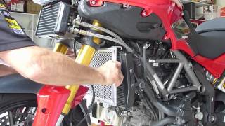 Multistrada 1200 RadGuard Radiator Guard Fitting Instructions [upl. by Ynavoeg963]