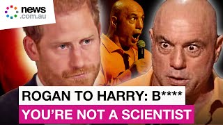 Joe Rogan mocks Prince Harry over COVID19 vaccine views [upl. by Aldon]