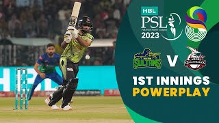 1st Innings Powerplay  Multan Sultans vs Lahore Qalandars  Match 34 Final  HBL PSL 8  MI2T [upl. by Watkin202]