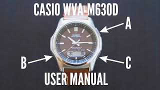 Casio Wave Ceptor WVA M630D User Manual  How To Setup Casio Wave Ceptor WVA M630D [upl. by Lexine903]