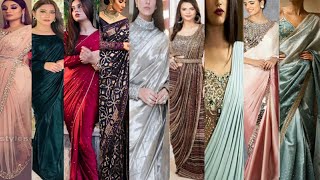 new collection trendy saree for party wear 2023 beautiful saree collection for [upl. by Adnuahsor641]