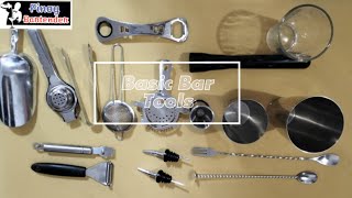 COCKTAIL VLOG 10  BASIC BAR TOOLS AND THEIR USES  PINOY BARTENDER [upl. by Alberta]