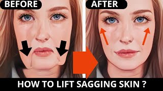 SELF FACIAL MASSAGE TO LIFT SAGGING SKIN JOWLS  ANTIAGING EXERCISES FOR WRINKLES  LAUGH LINES [upl. by Eseerahs35]