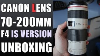 Canon 70200mm F40 L IS USM Lens Review  Unboxing [upl. by Assitruc736]