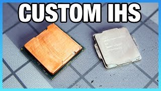 Custom Copper IHS Tested on i78700K Rockit Cool IHS Review [upl. by Odo]