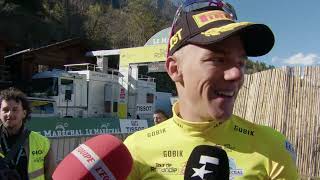 Thibau Nys  Interview at the finish  Stage 2  Tour de Romandie 2024 [upl. by Anaitsirc]