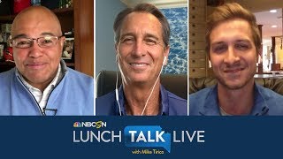 Cris Jac Collinsworth talk 2020 NFL Draft prospects Tom Brady  Lunch Talk Live  NBC Sports [upl. by Anailuig]