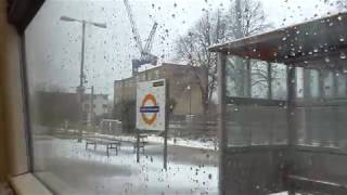 Journey on London Overground from Highbury amp Islington to Gospel Oak in snow [upl. by Ignatia]