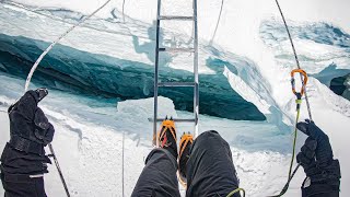 1 Hour of Ambient Climbing Through Everests Khumbu Ice Fall [upl. by Avrit]