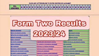 MATOKEO YA KIDATO CHA PILI 2023  NECTA Form Two results 20232024 [upl. by Asiat]