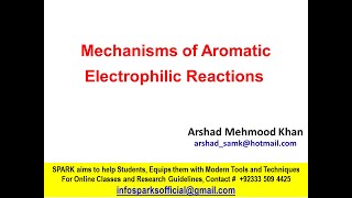 aromatic electrophilic substitution reaction  Substitution reaction [upl. by Gabriella]