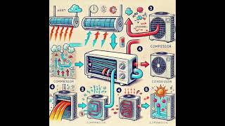 AIR CONDITIONER WORKING PROCESS [upl. by Sedinoel]