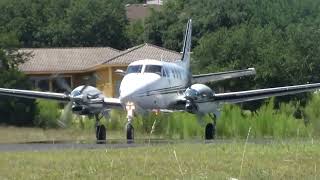 King Air C90 Close Up Takeoff From Lakeway Airpark [upl. by Zavala]