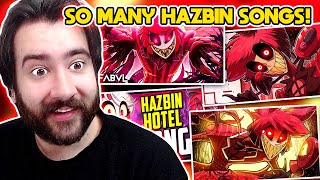 Reacting to Hazbin Hotel Songs Daddyphatsnaps Rustage FabvL TheManBeHisLa and More [upl. by Loats]