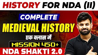 NDA History Medieval History  NDA Shakti 20 2024 [upl. by Ekram]