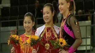 2008 WCF WAG FX award ceremony1Cheng Fei 2Jiang yuyuan 3Sandra Izbasa [upl. by Halac127]