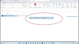 Send as Adobe cloud storage link pdf attachement in outlook [upl. by Ketti402]