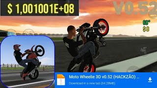 MOTO WHEELIE 3D MOD APK TUDO DESBLOQUEADO VERSÃO 052 ATUALIZADO [upl. by Ytinav]