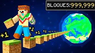 ¡Minecraft PERO viajé 1000000 de BLOQUES 👟🚩🏁 SILVIOGAMER MINECRAFT PERO [upl. by Preiser649]