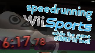 speedrunning wii sports but the game is corrupting itself [upl. by Pazit]