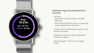 Skagen Falster Gen 6 Wellness App Features [upl. by Ahsha]