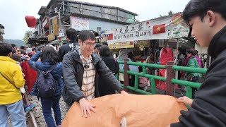 Taiwans Magical Pingxi Sky Lantern Festival Explored  Releasing a Sky Lantern [upl. by Jonah]