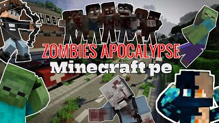 ✅️PACK de Mods APOCALYPSE ZOMBIE para MINECRAFT Pe 120🧟‍♂️ [upl. by Odlamur]