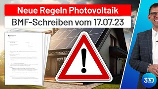 Photovoltaik Neue Regeln durch BMFSchreiben 1772023 Steuerbefreiung  Investitionsabzugsbetrag [upl. by Louisette265]