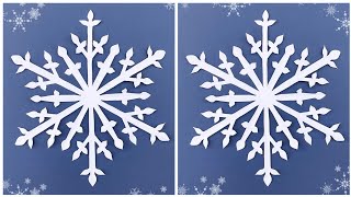 Paper snowflake  How to make snowflakes for Christmas  DIY Snowflake making out of paper [upl. by Low373]