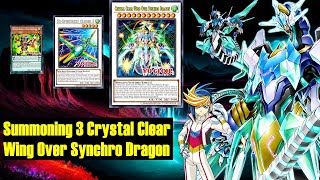 new Summoning 3 Crystal Clear Wing Over Synchro Dragon Speedroid deckSUDAYuGiOh Master Duel [upl. by Lebazi]