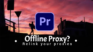 Proxy file offline  Relink Proxies in Premiere Pro [upl. by Lilas]